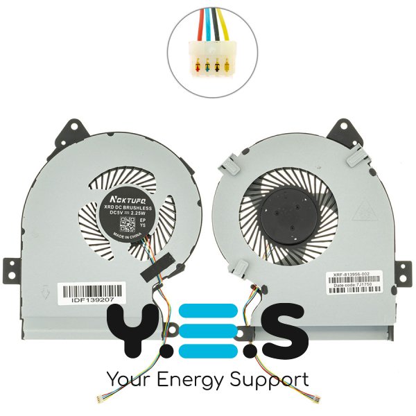 Кулер (вентилятор) для ноутбука ASUS VivoBook Max X541SA/X541UA/F541UA/R541SA 13NB0CG0T01011 DFS2004057S0T