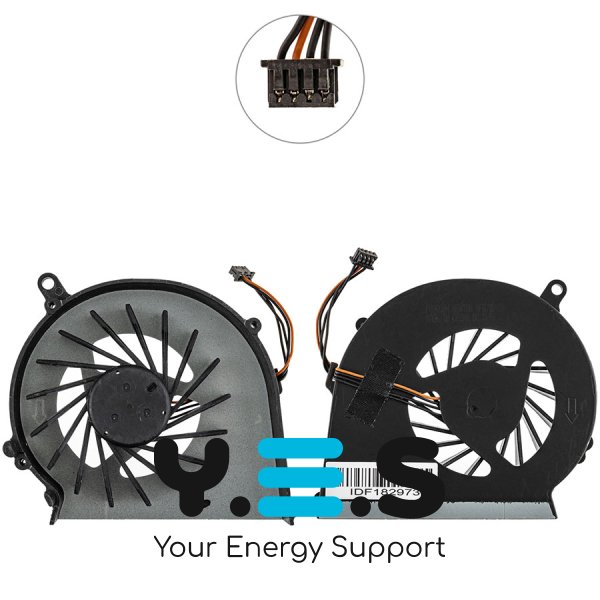 Кулер (вентилятор) для HP Compaq 650/655/CQ58/G58, DC 5V 0.45A, 4pin KSB05105HC-AG53 Original