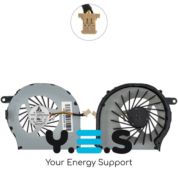 Вентилятор (кулер) HP CQ62/CQ72/Pavilion G62/G72, 5V 0.40A, 3pin, KSB0610HB-AI10 Original