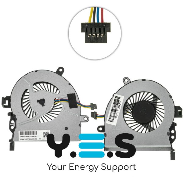 Вентилятор 4pin для HP ProBook 450 G3/455 G3/470 G3 (837535-001) Original