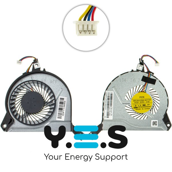 Вентилятор (кулер) HP Envy 15-K000/K100/K200, Pavilion 15-P000/P100/P200, DC5V 0.5A 4pin FCN Original