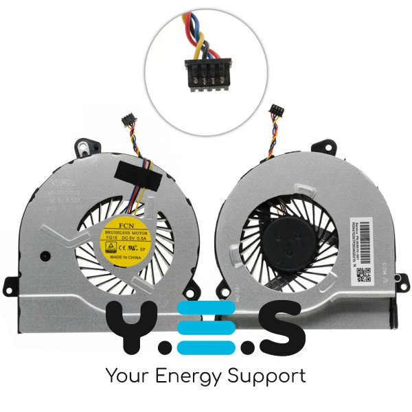 Вентилятор для ноутбука HP Pavilion Gaming 15-AK100, 4-pin, 834784-001 Original