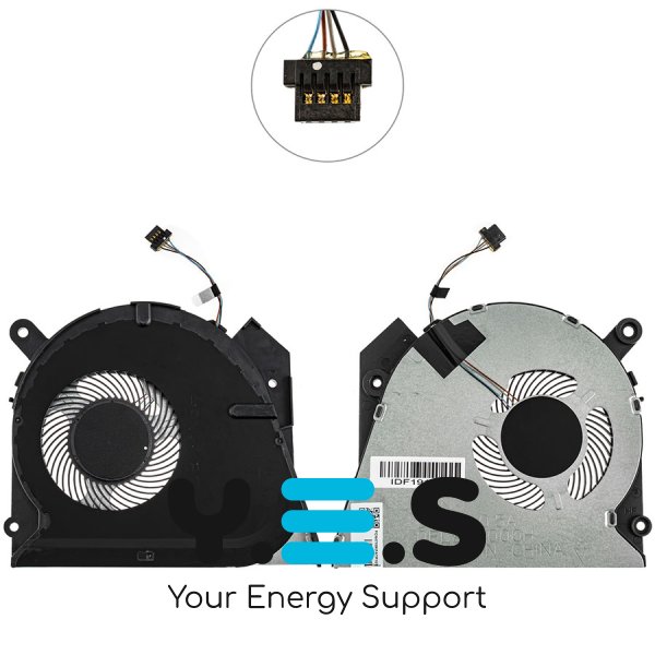 Вентилятор CPU 4pin 86мм для HP ProBook 450 G6, L47696-001 (кулер) Original