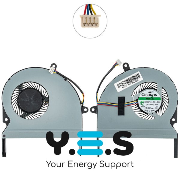 Кулер (вентилятор) для ноутбука ASUS X401A, DC 5V 0.40A, 4pin, KSB0705HB-CA29/13GN3O10P050-1 Original
Сумісні моделі: ASUS X401A