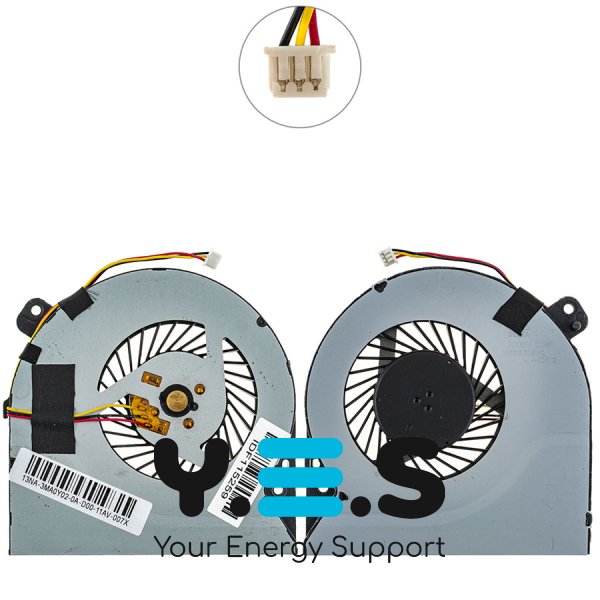 Вентилятор (кулер) для ноутбука ASUS X550DP, DC 5V 0.5A, 3pin, DFS531105MC0T Original