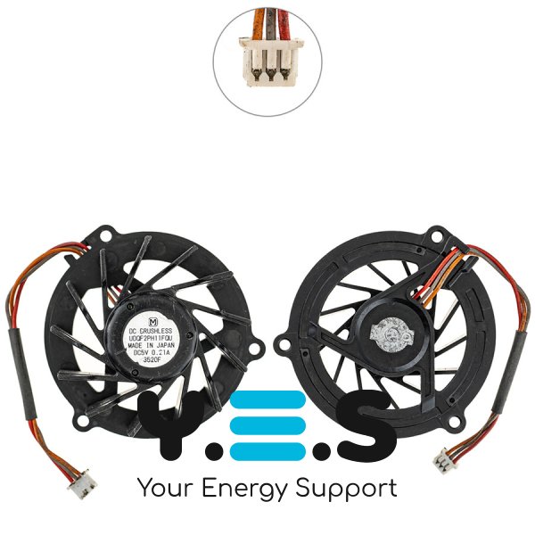 Вентилятор (кулер) для ноутбука ASUS M5000/M5N/S5200, DC 5V 0.21A, 3pin UDQF2PH11FQU Original
