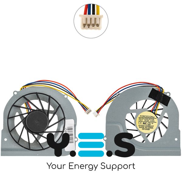 Вентилятор (кулер) для Toshiba Satellite M500/U500/M900/M910, DC 5V 0.5A, 4pin DFS531105MC0T Original