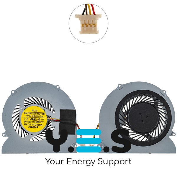 Кулер для ноутбука Acer Aspire 5830/5830T, DC 5V 0.5A, 4pin, DFS531105MC0T Original