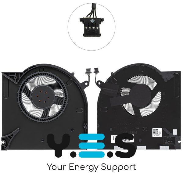 Вентилятори (лів+прав) для Dell Alienware 17 R3, 12V, H5TYJ/CNV63, кулер Original