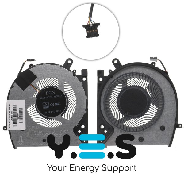 Вентилятор (кулер) HP Envy 13-AQ/13-AR/13-AG, 4pin, L19599-001 Original