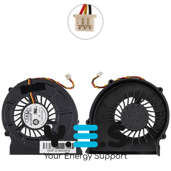 Кулер MSI VR200/VR201/VX600/VR600/VR601/VR602/VR610/CX600/CR600/PR600/VR630 DC5V 0.55A 3pin TT6010H05F Original