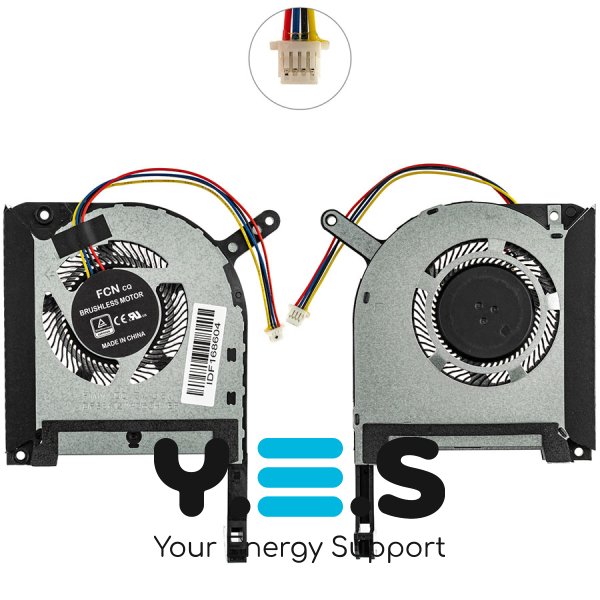 Вентилятор GPU для ASUS FX505GM/FX506LU/FA506IV/FX705GM, 13NR00S0M12011 (кулер) Original