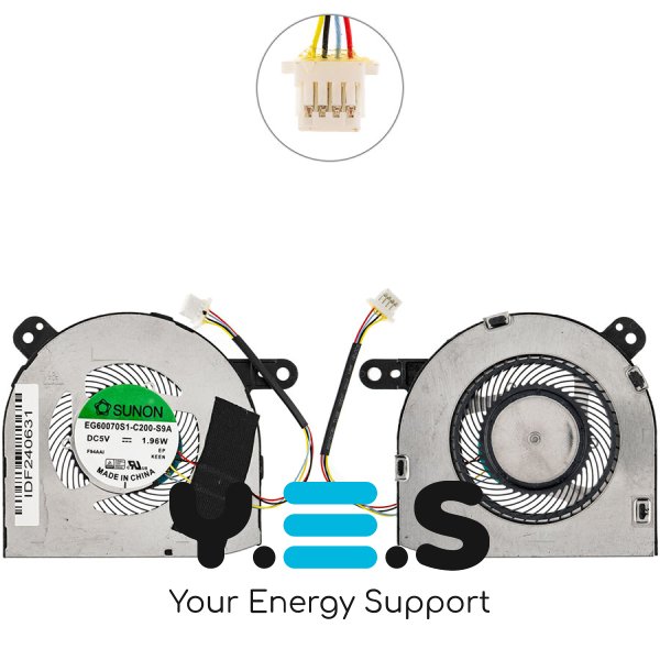 Вентилятор (кулер) для ноутбука Dell Latitude 5290, 4-pin, P/N 07487H Original