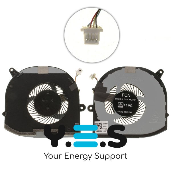 Вентилятор CPU+GPU для Dell XPS 15 9570 (08YY9/TK9J1) кулер Original