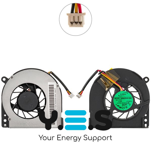 Уцінка: кулер ADDA AB0605HX-EB3 5V 0.32A 3pin для Toshiba Satellite A80/A85, Tecra A3, S2