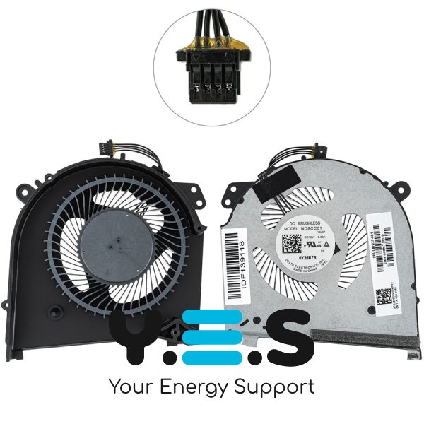 Вентилятори CPU+GPU для HP Omen 15-DH/15T-DH, L64445-001 (кулер) Original