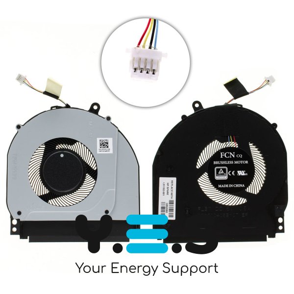 Вентилятор (кулер) HP Pavilion x360 14-DH/14M-DH, 4pin, L51102-001 Original