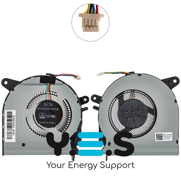 Вентилятор GPU для ASUS ROG Strix GL503VS DFS2013126Q0T/13NB0G50T02011 Original