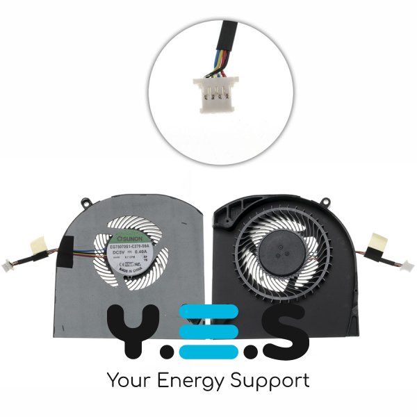 Вентилятор (CPU Fan) для Dell Alienware 15 R3/R4 EG75070S1-C270-S9A кулер Original