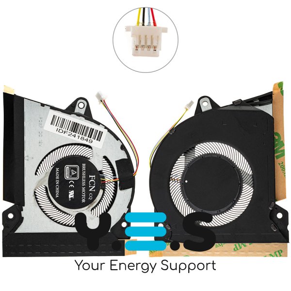 Вентилятор CPU для ASUS ROG Zephyrus G14 GA401II/IH/IU/IV 12V 13NR03F0AP0101 Original