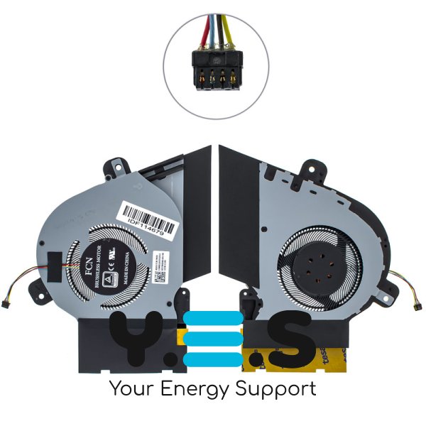 Вентилятор CPU для ASUS ROG Zephyrus S GX502LWS/GX502LXS 12V 13NR02U0T02011 Original