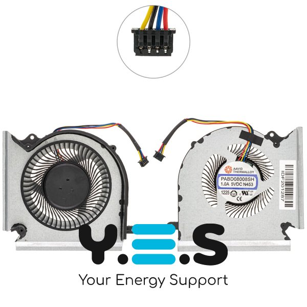 Вентилятор (CPU+VGA) для ноутбуків MSI GE66/GL66/GP66 MS-1541/MS-1542, кулер Original