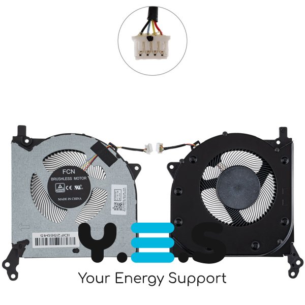 Вентилятори (2 шт) для Lenovo Legion 5 15ARH05/15IMH05H, 5V (лів+прав) Кулер Original