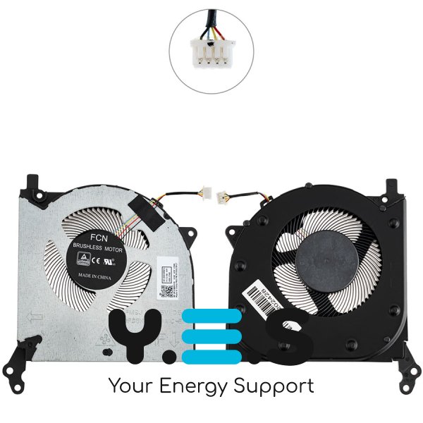 Вентилятор (GPU) для Lenovo Legion 5 15ARH05 / 15IMH05H DC28000FBF1, кулер Original