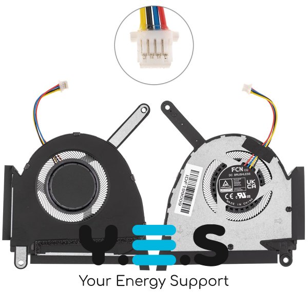 Вентилятор (CPU fan) для ноутбука ASUS TUF Dash F15 FX517ZC/FX517ZE 13NR0950P01011 Original