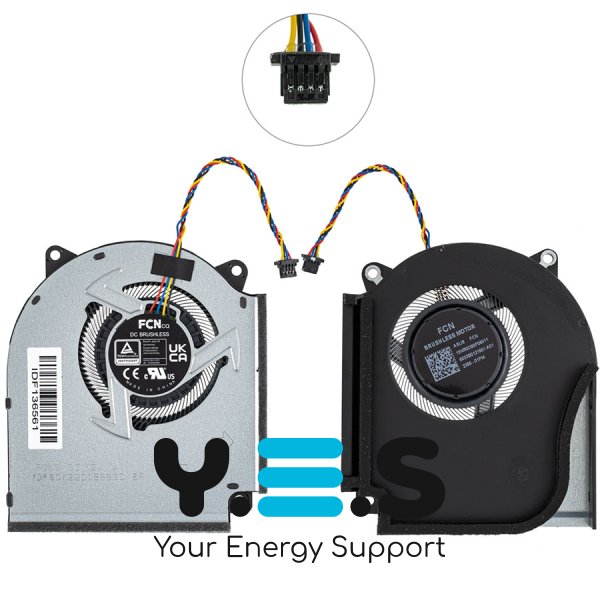 Вентилятор GPU для ASUS ROG Strix G16 G614JV, 12V, 13NR0D90P08011 Original