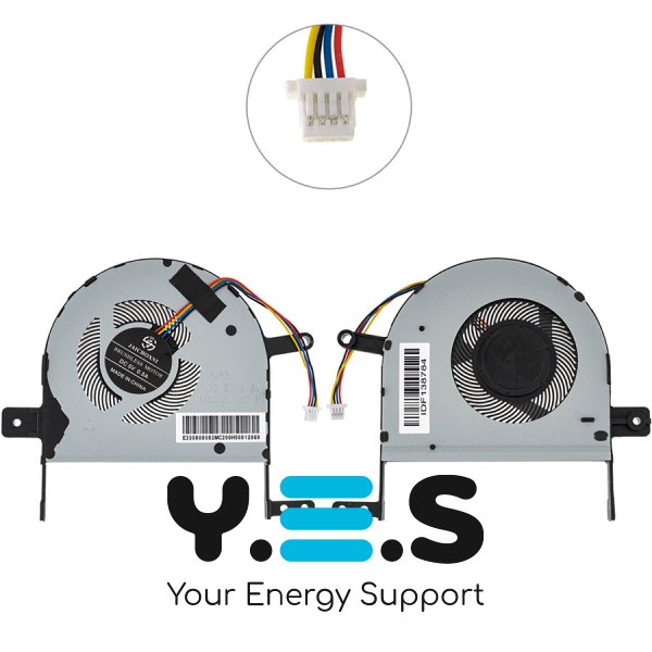 Кулер (вентилятор) для ASUS VivoBook X510UA/X510UN/X510UQ/X510UR/X510UF, 13NB0FM0P01011