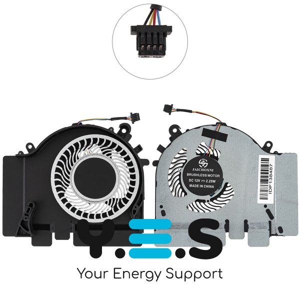Вентилятор CPU 12V 4pin для ноутбука Xiaomi GameBook 15.6 (сумісн.: GameBook 15.6)