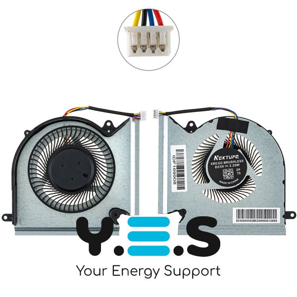 Вентилятор (кулер) CPU+VGA для ноутбука MSI GE66/GL66/GP66, MS-1541/MS-1542