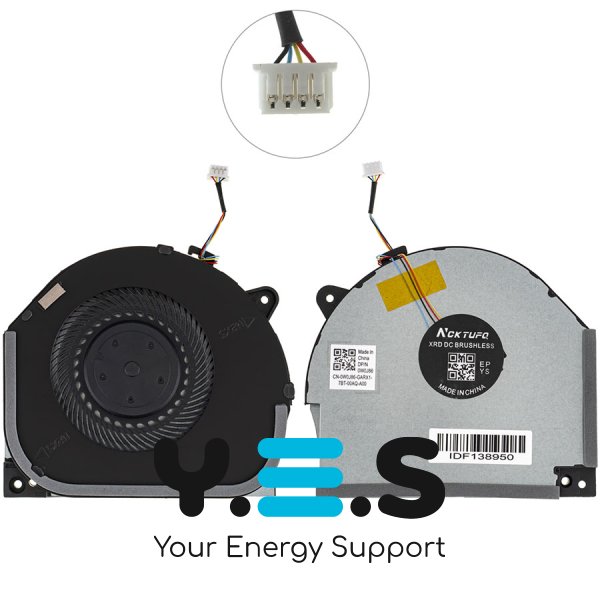 Кулер (CPU вентилятор) для Lenovo Legion Y530-15ICH, NS85C20/DC28000DKD1 (IdeaPad)