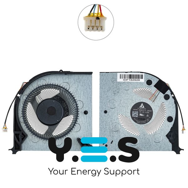 Вентилятор (кулер) CPU 12V для Lenovo Legion 7-15IMH05, 7-15IMHG05 Original