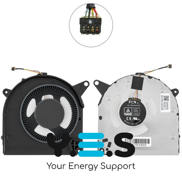 Вентилятор (кулер) GPU 12V для Lenovo Legion S7-15IMH5 (S7-15), Original