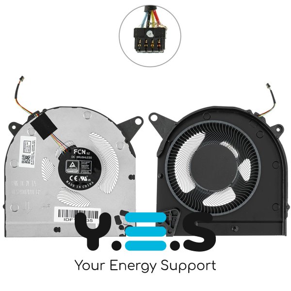 Вентилятор CPU 12V для ноутбука Lenovo Legion S7-15IMH5 (кулер) Original