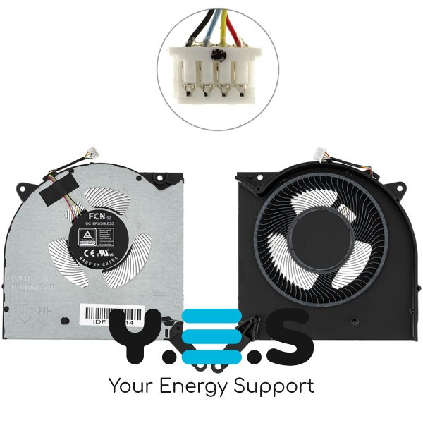 Вентилятор CPU 10V для ноутбука Lenovo Legion 5 Pro 16ACH6H (кулер) Original