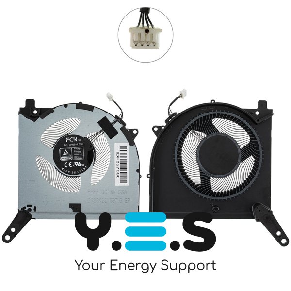 Вентилятор GPU 5V (кулер) для Lenovo Legion 5 15ARH7, 15ACH6, 15ACH6H Original