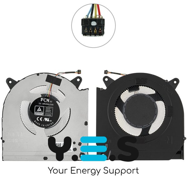 Вентилятор GPU 12V для ноутбука Lenovo Legion S7 16IAH7 (кулер) Original