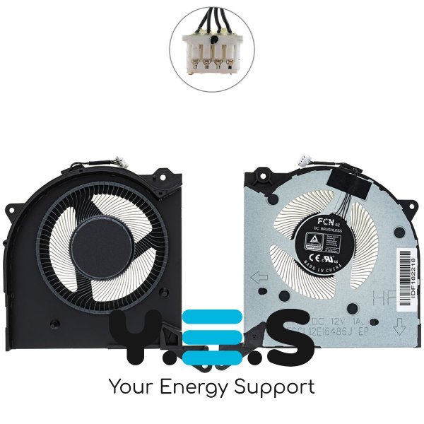 GPU вентилятор (кулер) 12V для ноутбука Lenovo Legion 7 16IAX7 Original