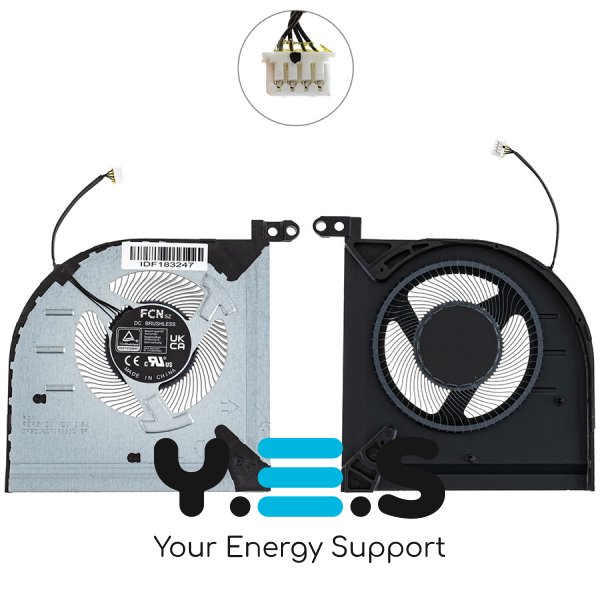 Вентилятор GPU 12V для ноутбука Lenovo Legion S7 16APH8 (кулер) Original