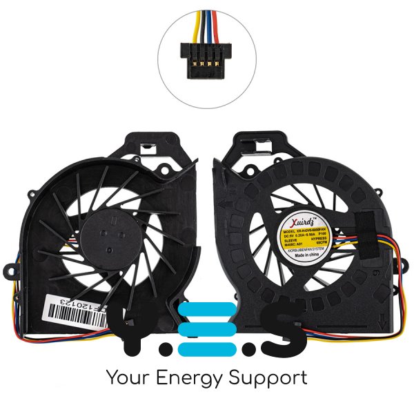 Уцінка: тріщина корпусу. Кулер HP Pavilion DV6-6000/6100/6200, DV7-6000/6100 (640425-001)