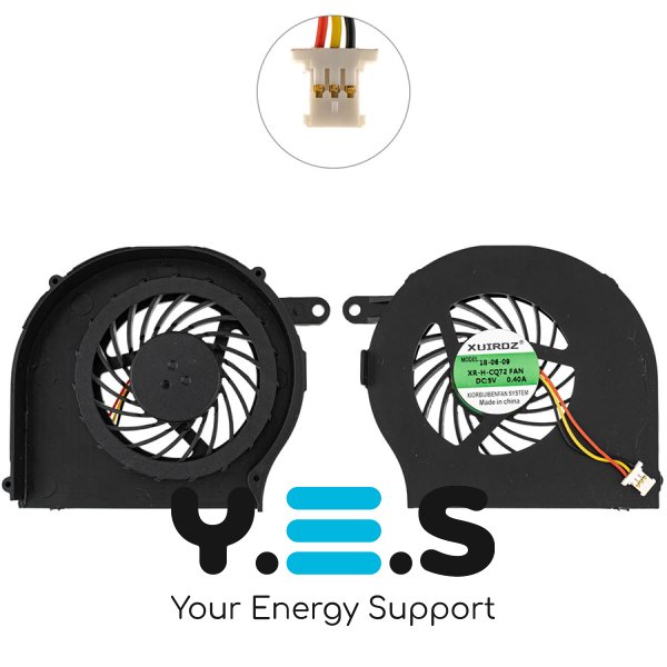 Уцінка: тріщина корпусу! Кулер HP Compaq CQ62/CQ72, Pavilion G62/G72, KSB0505HA, без кришки