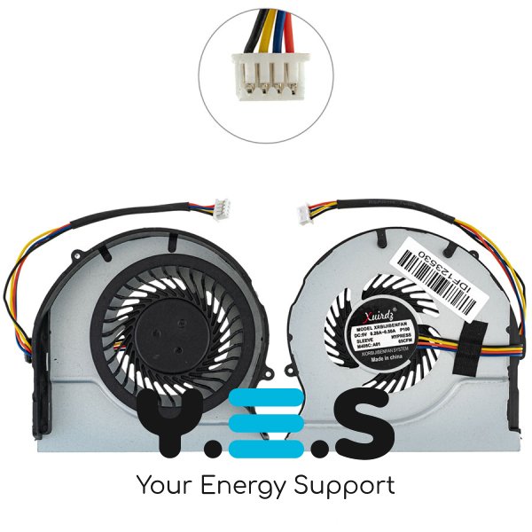 Кулер (вентилятор) 4pin для Lenovo IdeaPad Z480/Z485/Z580/Z585 EG60070V1-C040-S99 (уцінка)