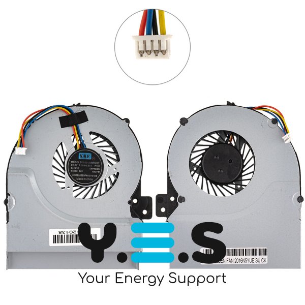 Кулер (вентилятор) для ноутбука ASUS K55VD/K55VM/K55VJ, 13GN8910P010-1, UDQFZJA05DAS