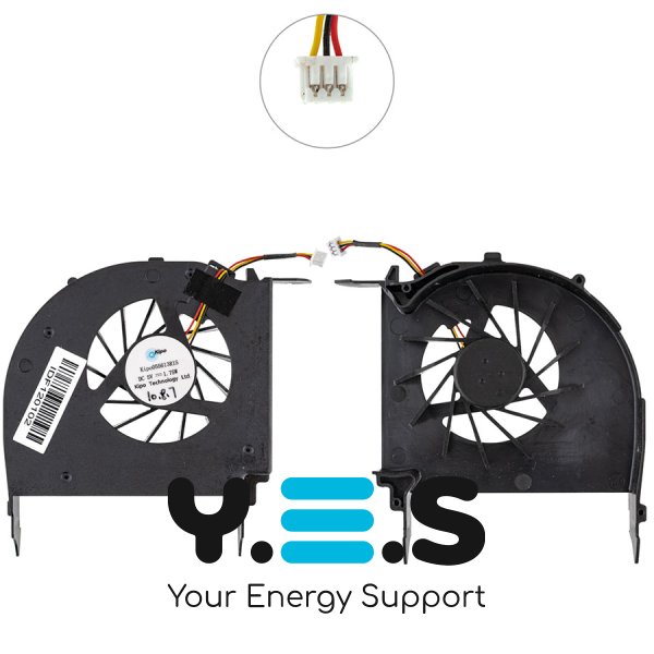 Уцінка: вентилятор (кулер) ноутбука HP Pavilion DV7-2000/DV7-3000, зламані ніжки