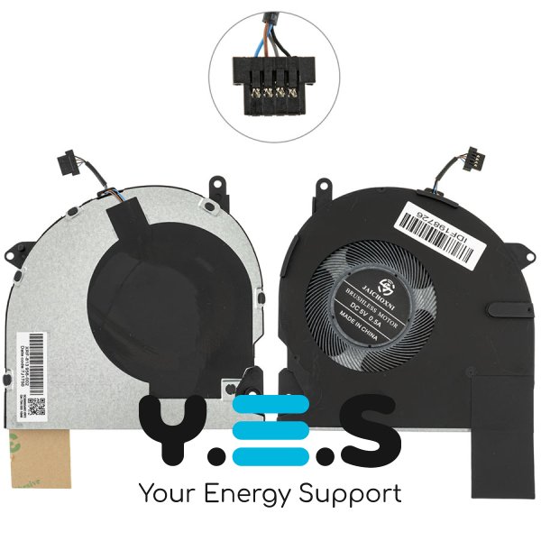 Кулер (вентилятор) для HP ProBook 440 G6/G7, 445 G6/G7, L44556-001