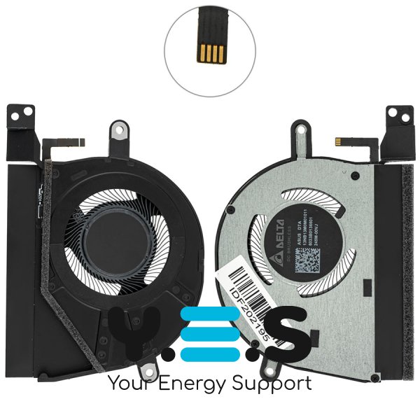 Вентилятор для ноутбука ASUS UM5606WA, 5V, FAN 2 (13NB13M0M01011) Original