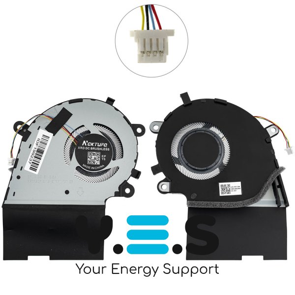 Вентилятор (кулер) CPU для ноутбука ASUS G531GU/G531GD/G531GW/G531GV, 5V, 4pin